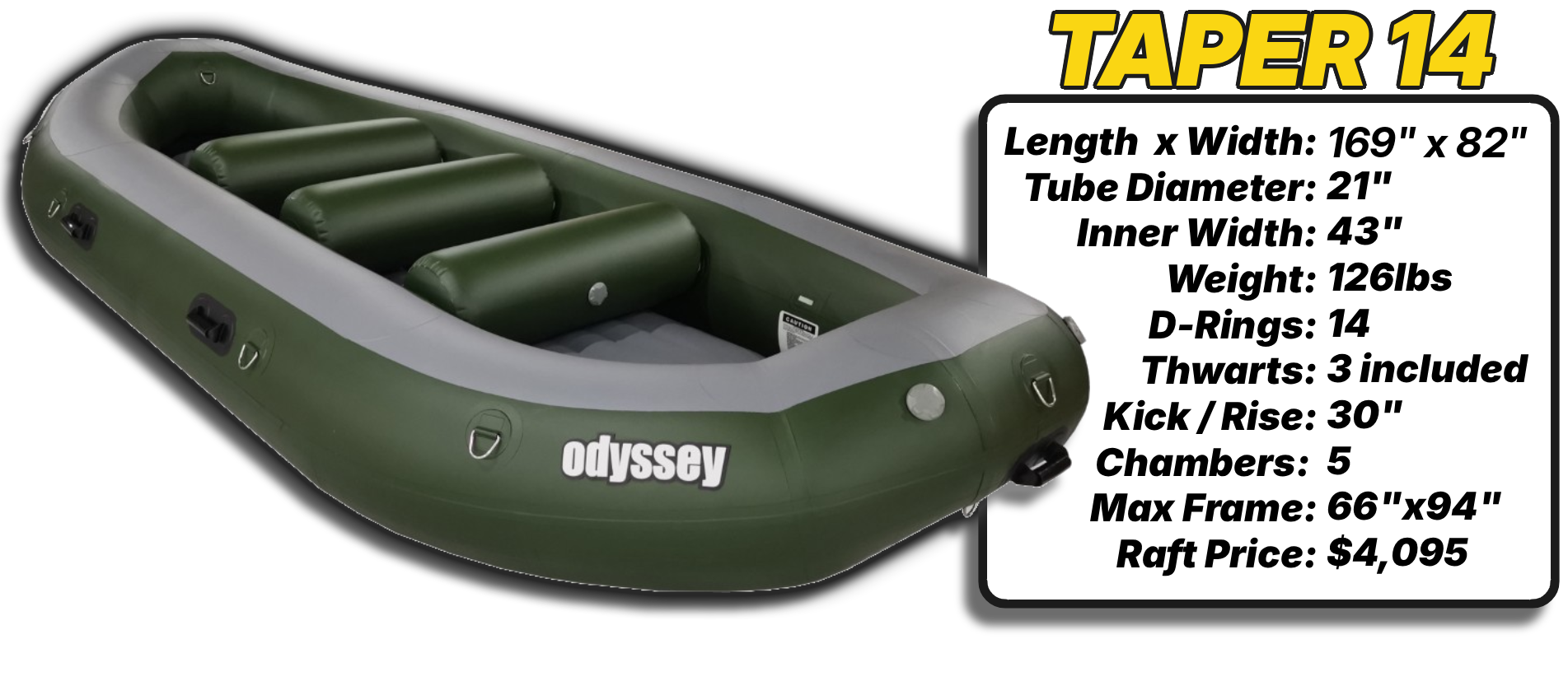ODYSSEY TAPER 14 specifications